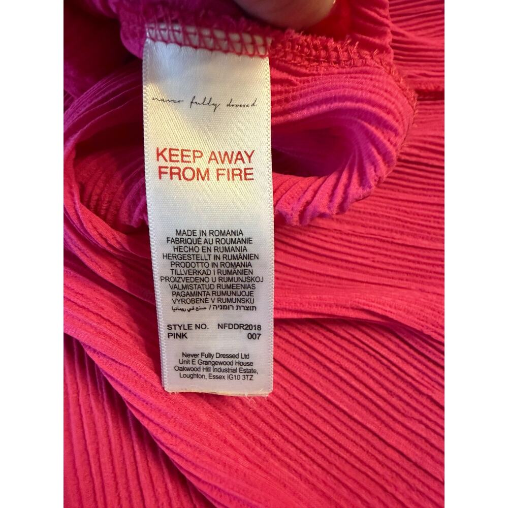 NWT Never Fully Dressed Pink Plisse Emma Dress - Size 20 - Picture 4 of 16